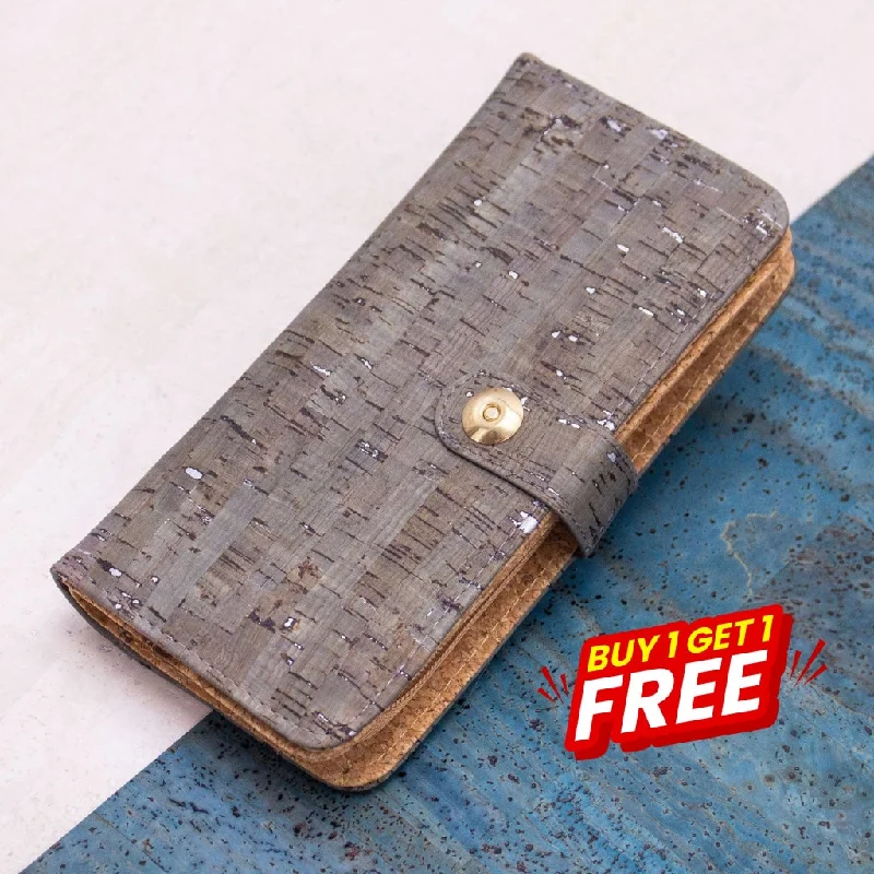 BUY 1 GET 1 FREE: Lux Silver Cork Wallet with Magnetic closure BAG-2062-A Premium Quality Bags At Affordable Prices BUY 1 GET 1 FREE: Lux Silver Cork Wallet with Magnetic closure BAG-2062-A Premium Quality Bags At Affordable Prices