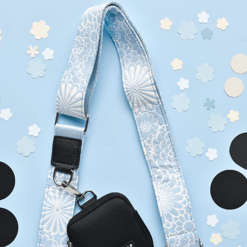 Luxe Bag Strap - Baby Blue Flower High-Fashion Handbags At Reduced Costs