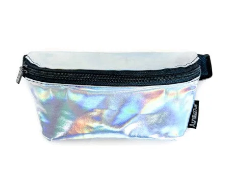 Metallic Silver Fanny Pack Exclusive Discounts On Stylish Handbags