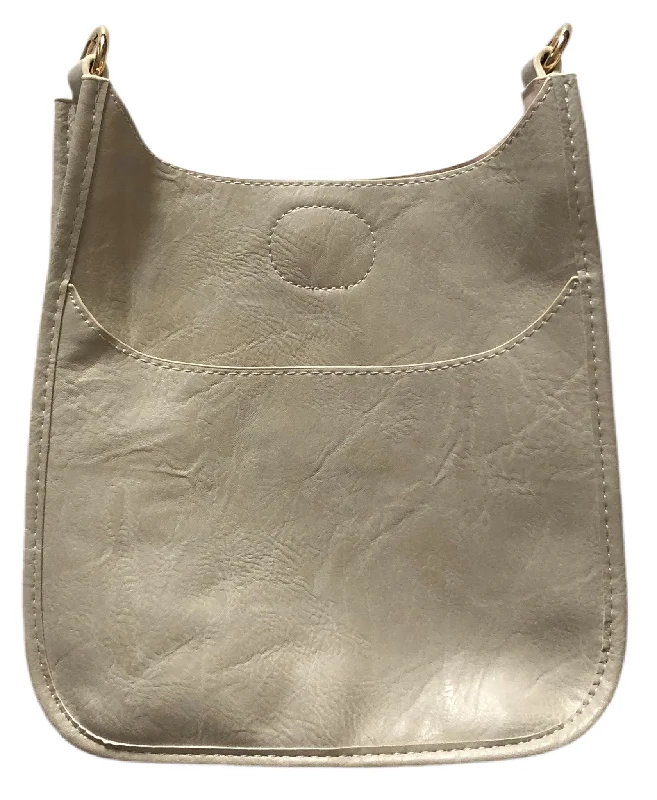 Mini Vegan Messenger - Cream w/Gold Hardware NO STRAP