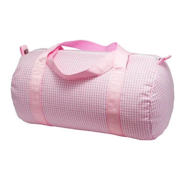 MINT Pink Gingham Medium Duffle Fashionable Handbags, Limited-Time Deals