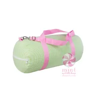 MINT Sweet Pea Seersucker Medium Duffle Upgrade Your Look With Our Bag Sale