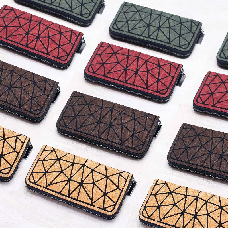 Multiple colour Geometric Cork Zipper Wallet BAG-2024 Fashion-Forward Bags At Limited-Time Offers Multiple colour Geometric Cork Zipper Wallet BAG-2024 Fashion-Forward Bags At Limited-Time Offers