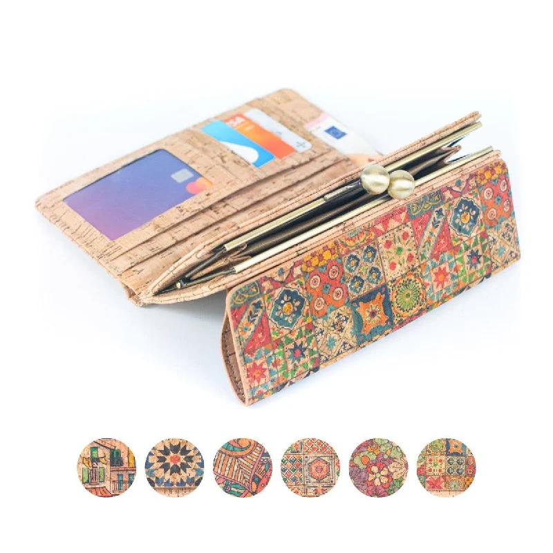 Natural Cork Print Women's Wallet with Antique Brass Purse BAGF-065 Best Bag Sale Of The Season Natural Cork Print Women's Wallet with Antique Brass Purse BAGF-065 Best Bag Sale Of The Season