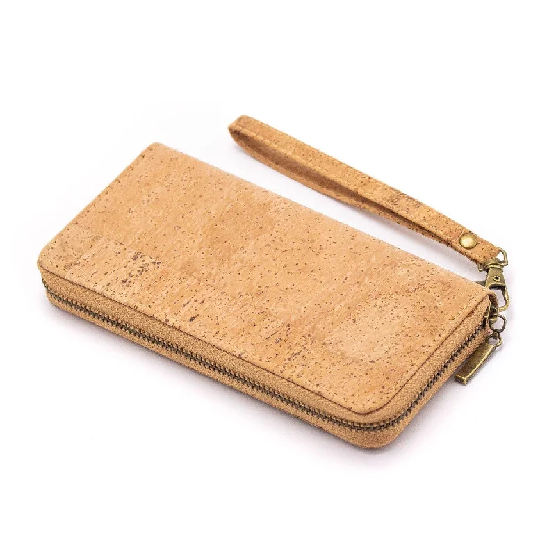 Natural cork women's classic vegan wallet Bag-324-F Trendy Purses At Unbeatable Discounts