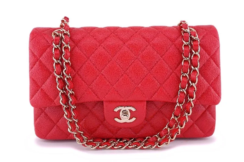 NIB 19B Chanel Red Caviar Medium Classic Double Flap Bag GHW Designer-Inspired Bags At Reduced Prices NIB 19B Chanel Red Caviar Medium Classic Double Flap Bag GHW Designer-Inspired Bags At Reduced Prices