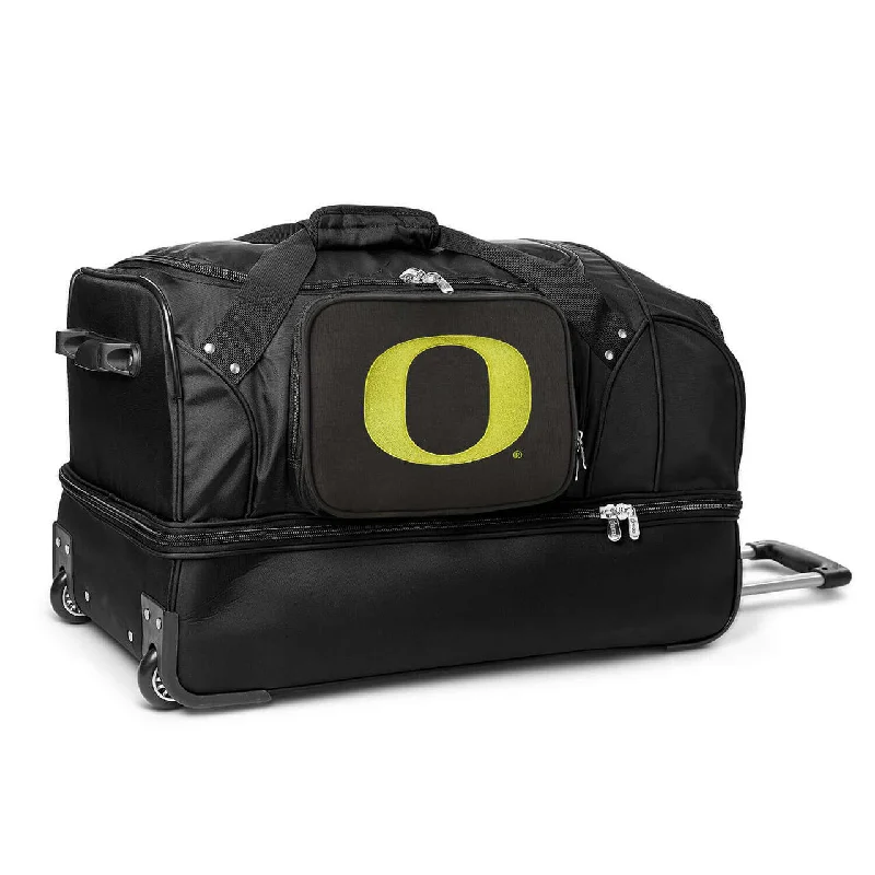 Oregon Ducks 27" Black Rolling Drop Bottom Duffel Your Perfect Bag At The Perfect Price