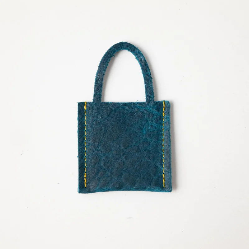 Petrol Blue Bison Tiny Tote Stylish Bags, Unbeatable Prices