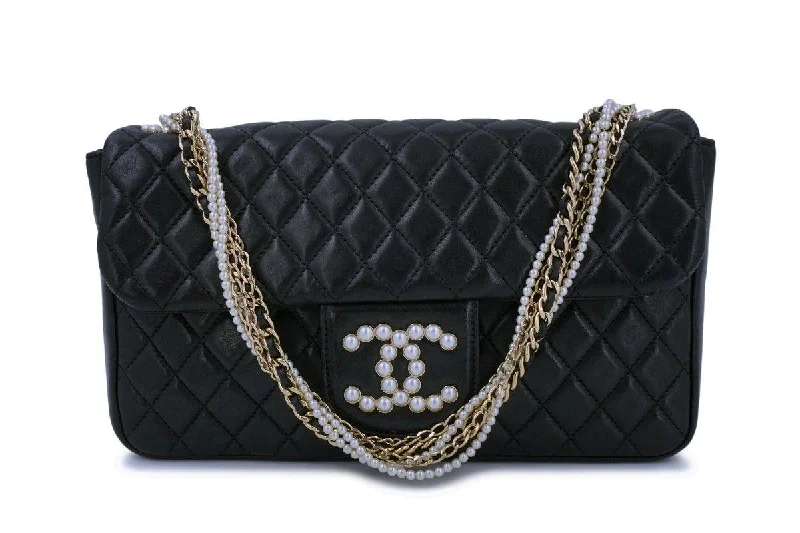 Rare Chanel Black Westminster Pearl Classic Flap Bag Classic Totes At Unbeatable Deals Rare Chanel Black Westminster Pearl Classic Flap Bag Classic Totes At Unbeatable Deals