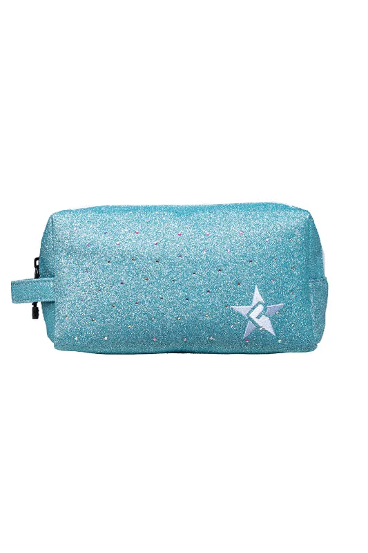 Pixie Dust with Crystal Scatter Rebel Makeup Bag with White Zipper