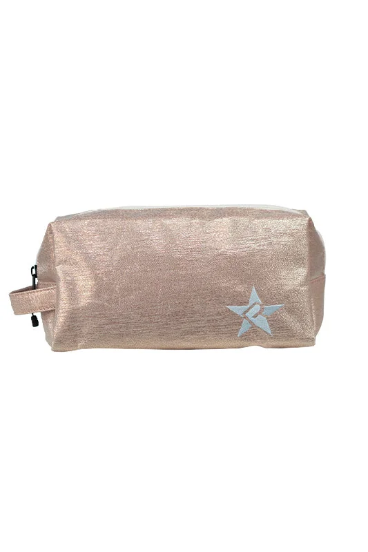 Sparkling Silk in Pink Champagne Rebel Makeup Bag with White Zipper Trendy Backpacks, Huge Markdowns Sparkling Silk in Pink Champagne Rebel Makeup Bag with White Zipper Trendy Backpacks, Huge Markdowns