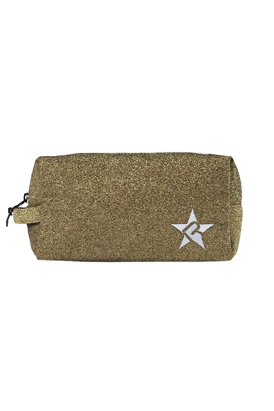 Sunrise Rebel Makeup Bag with White Zipper Sleek Bags, Perfect Prices