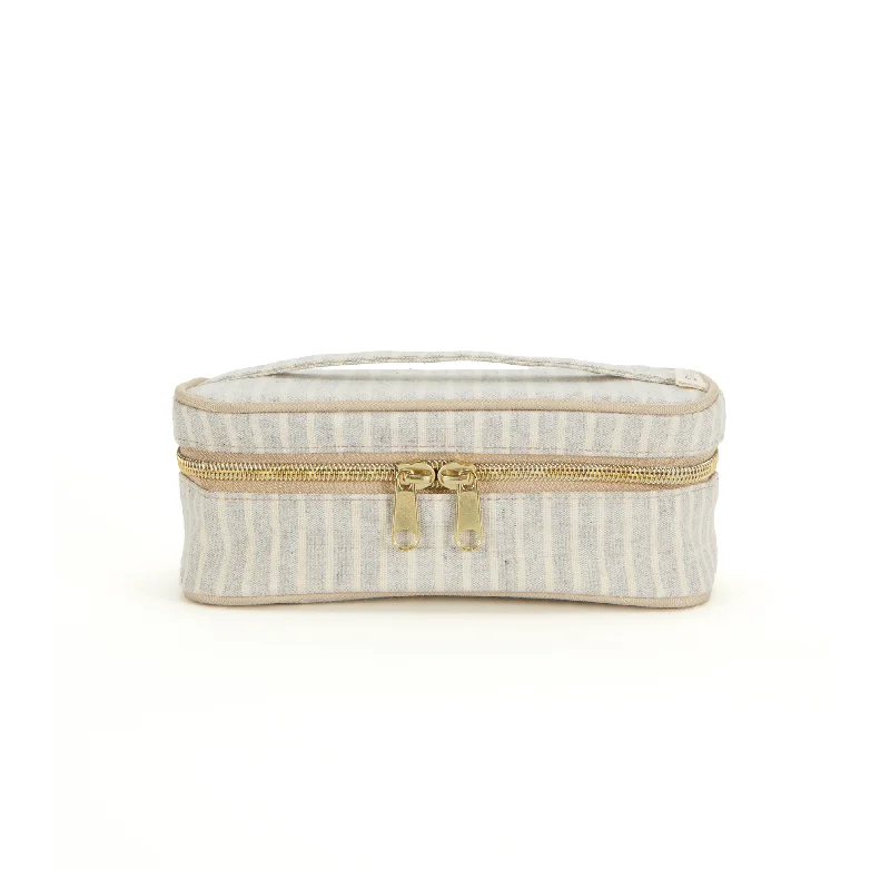 Sand & Stone Beach Stripe Petite Beauty Poche Limited-Time Handbag Sale