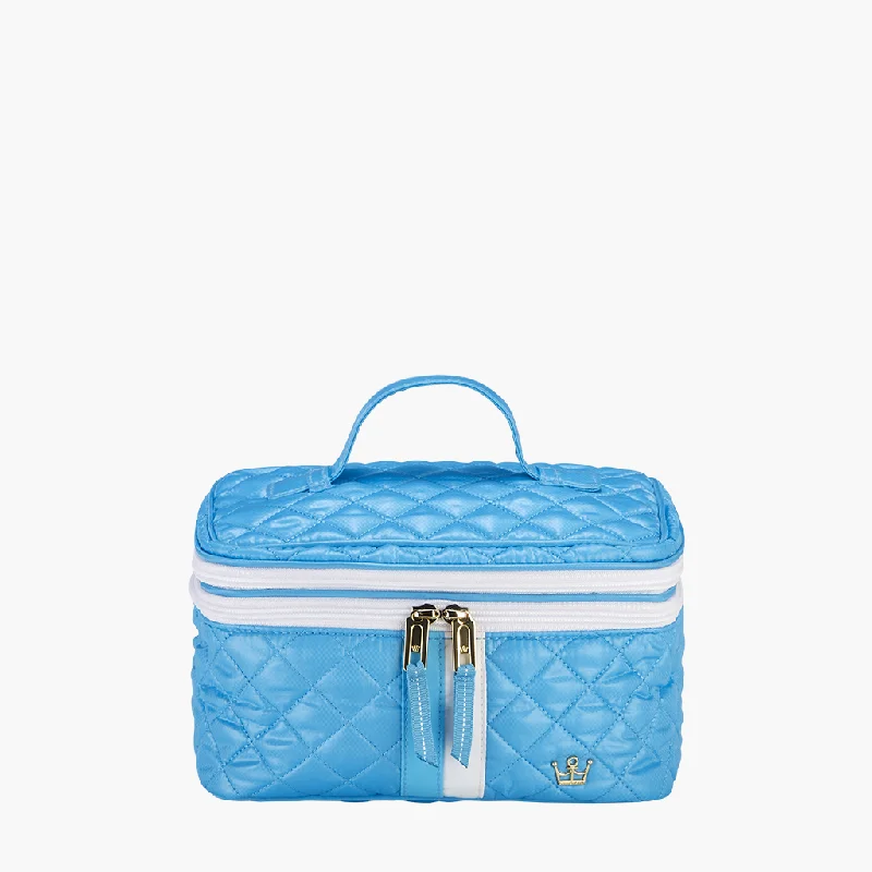Turquoise with white stripe