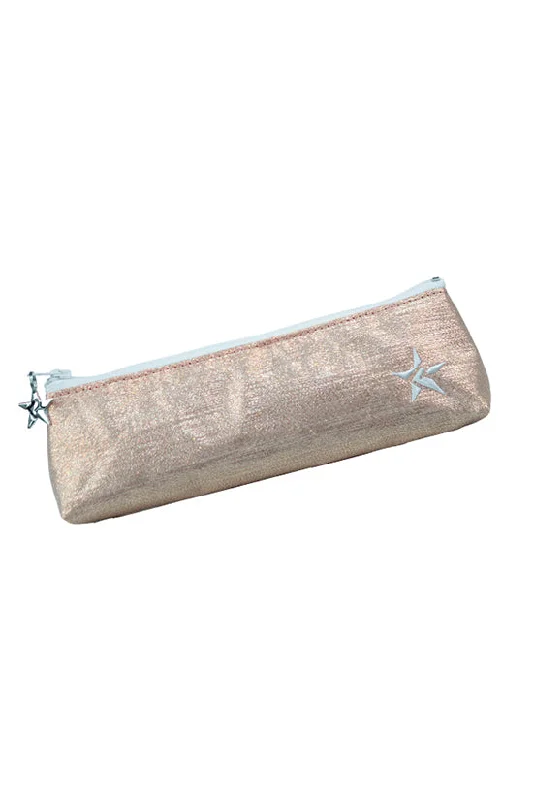 Sparkling Silk in Pink Champagne Rebel Pencil/Brush Bag with White Zipper Elegant Purses, Shop & Save Sparkling Silk in Pink Champagne Rebel Pencil/Brush Bag with White Zipper Elegant Purses, Shop & Save