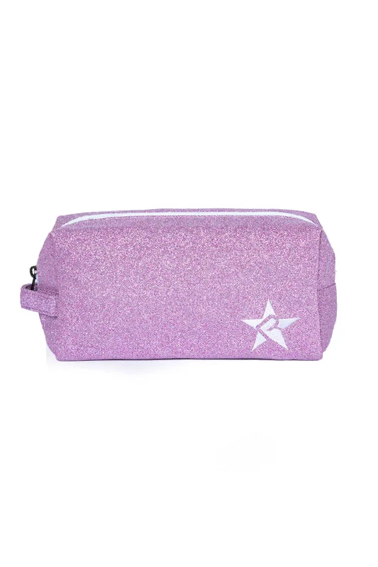 Sugar Plum Rebel Makeup Bag with White Zipper Everyday Elegance At Special Prices
