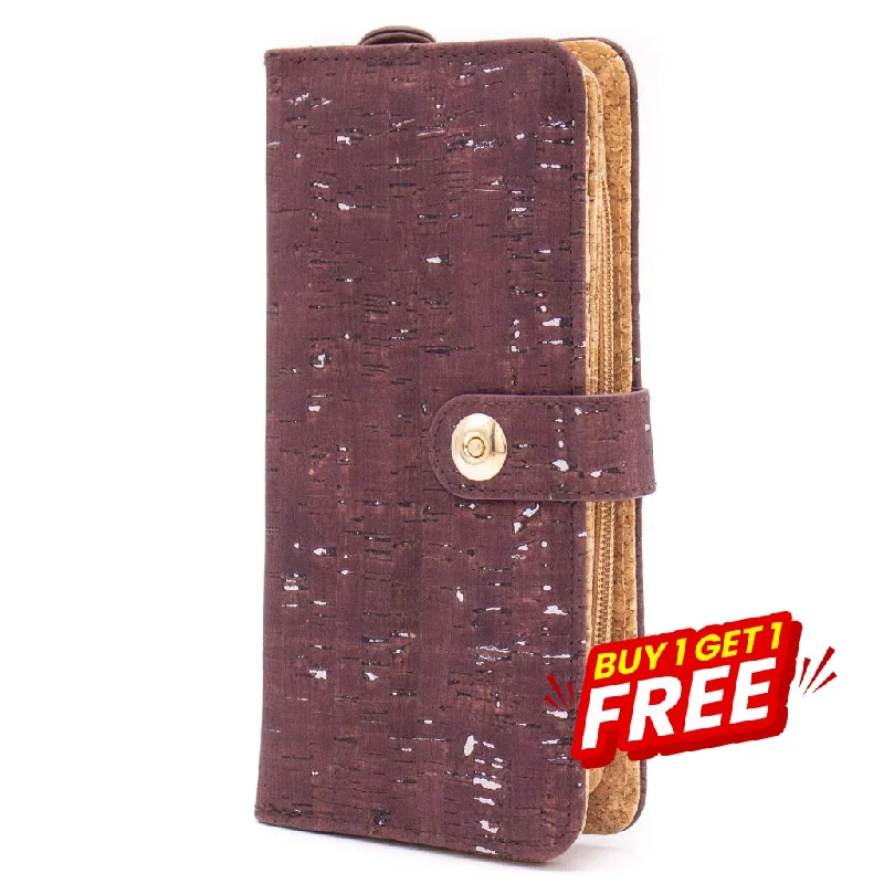 BUY 1 GET 1 FREE: Umber Brown Cork Wallet with Magnetic Closure BAG-2062-D High-End Handbags At Affordable Prices BUY 1 GET 1 FREE: Umber Brown Cork Wallet with Magnetic Closure BAG-2062-D High-End Handbags At Affordable Prices