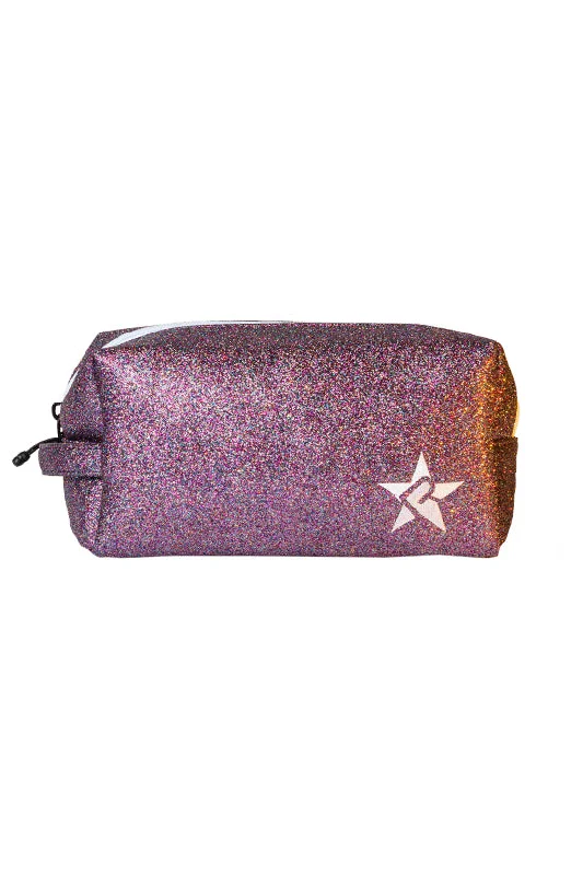 Unicorn Rebel Makeup Bag with White Zipper High-End Bags, Low-End Prices