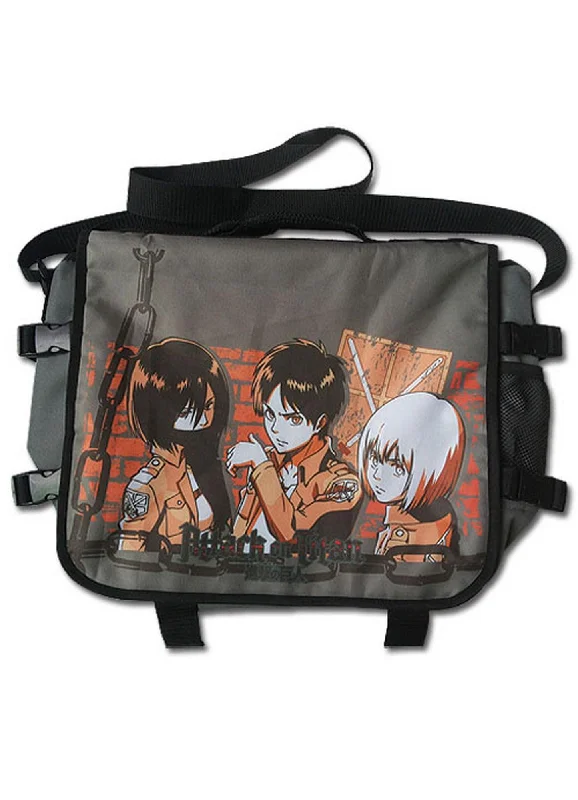 Attack on Titan - Group Orange Messenger Bag Fashion Bags With Huge Discounts