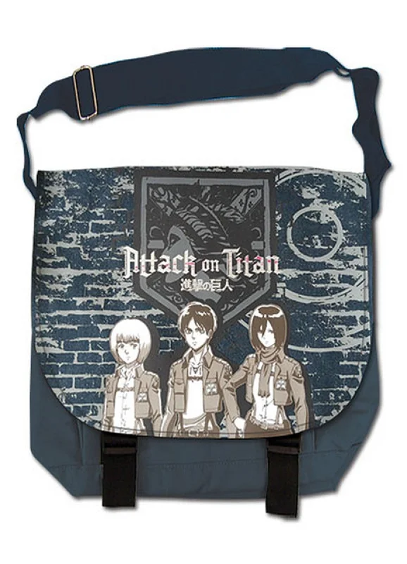 Attack on Titan - Group & Wall Messenger Bag Trendy Purses With Limited-Time Offers