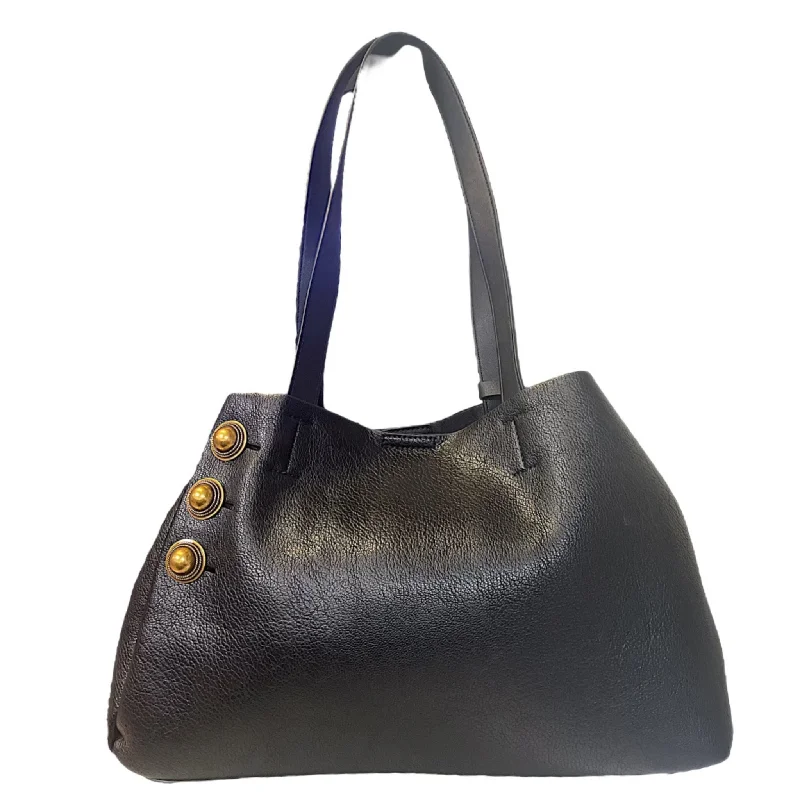 Black Button Shopper Tote Must-Have Bags, Big Discounts