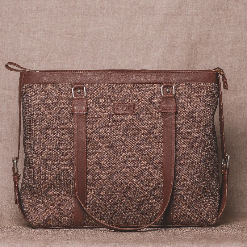 Brown Floral Motif Women's Office Bag The Perfect Bag Sale Is Here