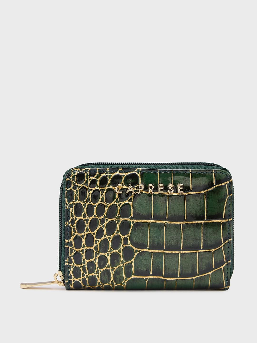 Caprese Miranda Zip Around Wallet Small Croco Green Premium Quality Bags, Budget Prices Caprese Miranda Zip Around Wallet Small Croco Green Premium Quality Bags, Budget Prices