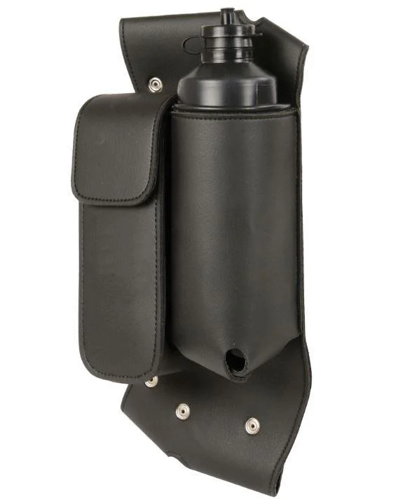 Milwuakee Leather Crash Bar Bag Bottle Holder Left Sleek And Stylish Handbags At Lower Prices
