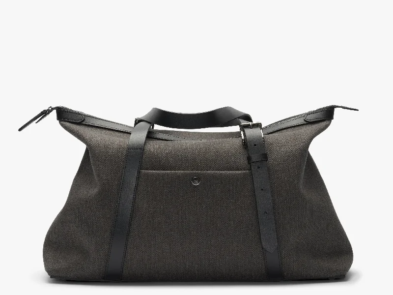 M/S Holdall – Slate Herringbone/Black Stylish Totes With Special Discounts