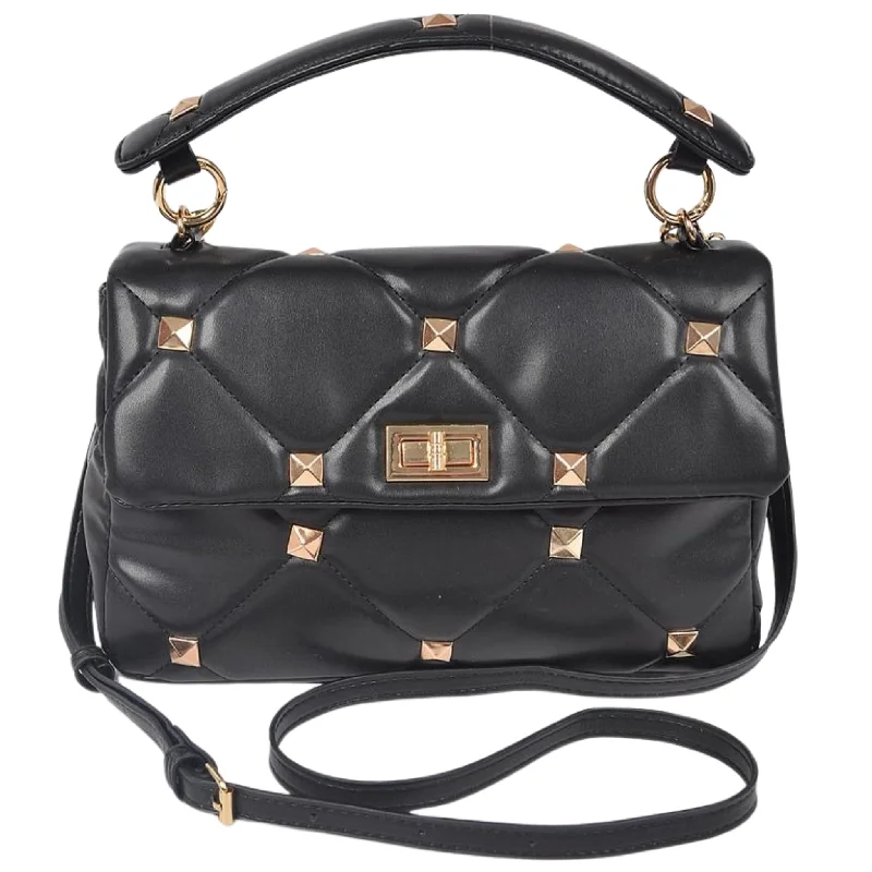Mini Metal Studded Top Handle Crossbody Bag Chic Crossbody Bags, Limited Offers