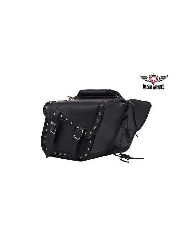 PVC Saddlebag With Studs 4065 Designer-Inspired Bags At Reduced Prices