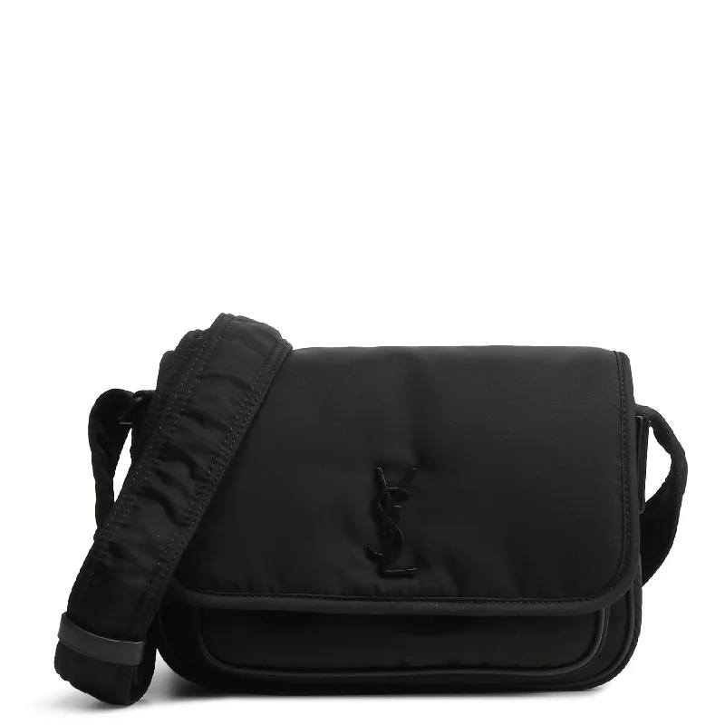 SAINT LAURENT Small Niki Nylon Messenger - Black