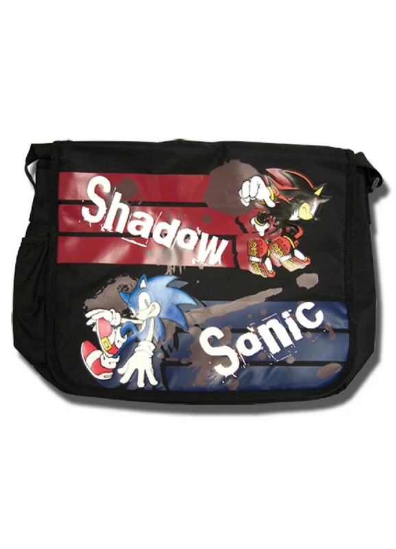 Sonic The Hedgehog - Sonic The Hedgehog And Shadow The Hedgehog Messenger Bag Classic Totes, Exclusive Deals Sonic The Hedgehog - Sonic The Hedgehog And Shadow The Hedgehog Messenger Bag Classic Totes, Exclusive Deals