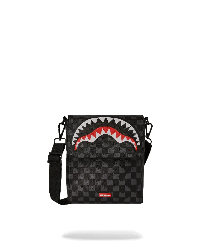 Sprayground Bag DRIP CHECK MESSENGER SLING Premium Handbags At Exclusive Prices