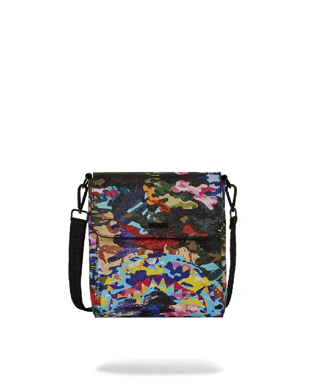 Sprayground Bag SLICED AND DICED CAMO MESSENGER Blue Seasonal Sale On Trendy Handbags Sprayground Bag SLICED AND DICED CAMO MESSENGER Blue Seasonal Sale On Trendy Handbags
